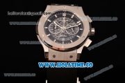 Hublot Classic Fusion Skeleton Chrono Miyota Quartz Steel Case with Skeleton Dial and Silver Stick Markers