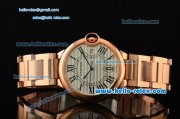 Cartier Ballon Bleu De Swiss ETA 2836 Automatic Rose Gold Case/Bezel/Strap White Dial Roman Markers Cartier Ballon Bleu De Swiss ETA 2836 Automatic Rose Gold Case/Bezel/Strap White Dial Roman Markers