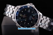 Omega seamaster Chronograph Automatic Movement with Blue Dial and Blue Bezel