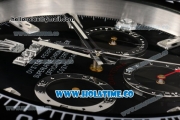Rolex Daytona Swiss Quartz PVD Case with Black Dial Stick Markers Wall Clock