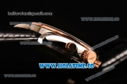 Longines Master Moonphase Miyota OS10 Quartz with Date Rose Gold Case with Black Dial and Stick Markers - Rose Gold Bezel