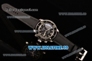 BlancPain Fifty Fathoms Chronograph Flyback Calibre F185 Swiss Valjoux 7750 Automatic Steel Case with Black Dial Stick Markers and Black Sail-Canvas Strap