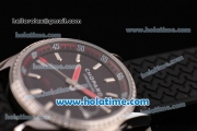 Chopard Alfa Romeo Miyota OS2035 Quartz Steel Case with Black Dial Diamond Bezel and Stick Markers