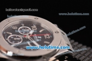 Hublot Big Bang Chrono Clone HUB4100 Automatic Steel Case with Black Rubber Strap and Black Dial - 1:1 Original