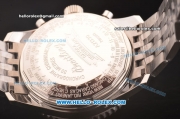 Breitling Montbrillant Datora Swiss Valjoux 7751 Automatic Steel Case/Strap with Beige Dial