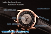 Tag Heuer Mikrograph Asia Automatic Rose Gold Case with Black/White Dial