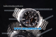 Omega Seamaster Planet Ocean Swiss Valjoux 7750 Automatic Stainless Steel Case /Bracelet with Black Dial and Stick Markers (EF)