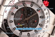 Rolex Daytona Brevet Asia 3836 Automatic Full Steel with White/Gray Dial and Stick Markers