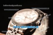 Rolex Datejust 37mm Swiss ETA 2836 Automatic Movement Steel Case with Steel Bezel Sliver Dial Steel Strap