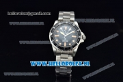 Rolex Submariner Vintage Asia 2813 Automatic Steel Case with Black Dial Orange Dots Markers and Steel Bracelet