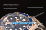 Omega Seamaster New Collection Senda Gold On Steel With Clone Omega 8500 Automatic Blue Dial 210.20.42.20.03.002