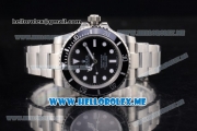 Rolex Submariner Clone Rolex 3135 Automatic Stainless Steel/Bracelet with Black Dial and Dot Markers