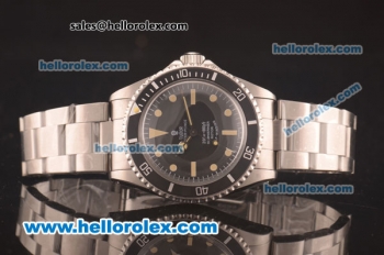 Rolex Submariner Rotor Self-Winding Swiss ETA 2836 Automatic Full Steel with Black Dial