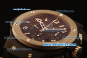 Hublot Big Bang Swiss Valjoux 7750 Automatic Ceramic Case with Titanium Bezel and Numeral Markers-1:1 Original