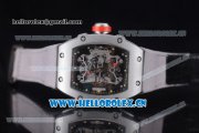 Richard Mille RM 27-01 Tourbillon Rafael Nadal Miyota 9015 Automatic Steel Case with Skeleton Dial Dot Markers and Grey Nylon Strap