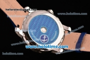 Ulysse Nardin Freak Automatic Steel/Diamond Case with Blue Dial and Blue Leather Strap (EF)