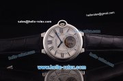 Cartier ballon bleu de Swiss Tourbillon Manual Winding Steel Case with White Dial and Black Leather Strap Cartier ballon bleu de Swiss Tourbillon Manual Winding Steel Case with White Dial and Black Leather Strap
