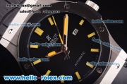 Hublot Classic Fusion Automatic Steel Case with PVD Bezel and Yellow Markers-ETA Coating