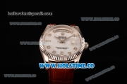 Rolex Day-Date Asia 2813/Swiss ETA 2836/Clone Rolex 3135 Automatic Steel Case with Diamonds Markers and White Dial (BP)