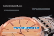 Omega De Ville Tresor Master Co-Axial Swiss ETA 2824 Automatic Two Tone with Orange Dial and Stick Markers