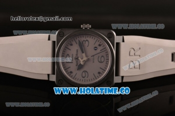 Bell&Ross BR 03-92 Commando Miyota 9015 Automatic PVD Case with Grey Dial and Stick/Arabic Numeral Markers