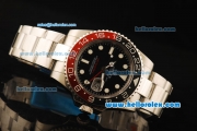 Rolex GMT-Master II Swiss ETA 2836 Automatic Movement Steel Case with Black Dial and Ceramic Bezel