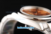 Rolex Air-King Oyster Perpetual Automatic Movement Rose Gold Dial with Steel Case and SS Strap