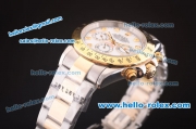 Rolex Daytona Automatic Two Tone with Gold Bezel,White Dial and Diamond Marking