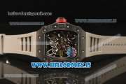 Richard Mille RM35-02 Carbon Fiber With Miyota 9015 Movement 1:1 Clone Grey Rubber