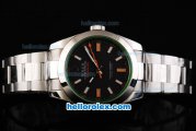 Rolex Milgauss Oyster Perpetual Rolex 3131 Automatic Movement Full Steel with Black Dial