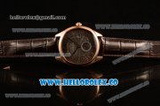 Cartier Drive de Cartier Asia Automatic Rose Gold Case with Grey Dial and Brown Leather Strap (AAAF)