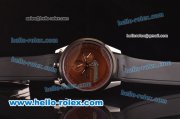 Tag Heuer Mikrogirder 2000 Chronograph Miyota Quartz Steel Case with PVD Bezel and Brown Dial