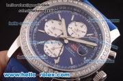 Chopard Mille Miglia GMT Automatic Diamond Bezel with Blue Dial and Blue Rubber Strap