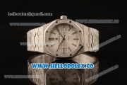 Audemars Piguet Royal Oak Clone Calibre AP 3120 Automatic Full Steel with White Dial and Stick Markers (EF)