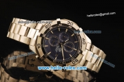 Tag Heuer Aquaracer Chronograph Miyota Quartz Movement with Blue Dial and Silver Stick Markers