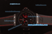 Hublot Limited Edition Quartz PVD Case with Black Dial and Black Rubber Strap