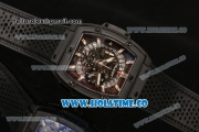 Hublot MP-06 Senna Chrono Miyota OS20 Quartz PVD Case with White Stick Markers and Skeleton Dial