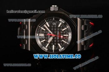 Audemars Piguet Royal Oak Offshore Diver Clone AP Calibre 3120 Automatic PVD Case with Black Dial and White Stick Markers - 1:1 Original (JF)