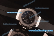 Hublot Big Bang Swiss Valjoux 7750 Automatic Steel Case with Black Dial - Black Rubber Strap