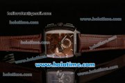 Tag Heuer Monaco LS Chrono Swiss Valjoux 7750 Automatic PVD Case with Brown Dial Stick Markers and Brown Leather Bracelet Tag Heuer Monaco LS Chrono Swiss Valjoux 7750 Automatic PVD Case with Brown Dial Stick Markers and Brown Leather Bracelet