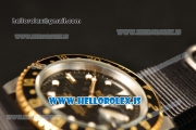 Rolex GMT-Master II Vintage 2813 Auto With Nylon Strap Black Dial And Black Bezel Two Tone