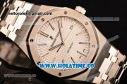 Audemars Piguet Royal Oak 41 MM Clone AP Calibre 3120 Automatic Steel Case/Bracelet with White Dial and Stick Markers - 1:1 Original (JF)