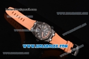 Audemars Piguet Royal Oak Offshore Diver Clone AP Calibre 3120 Automatic PVD Case with Black Dial Orange Rubber Strap and White Stick Markers (EF)