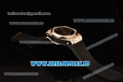 Hublot Big Bang Sang Bleu 9015 Automatic Rose Gold Case with Brown Dial Arabic Numeral Markers and Genuine Leather Strap