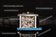 Cartier Tank MC Asia Automatic Steel Case with White Dial and Roman Numeral Markers - Moonphase