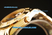 Rolex Datejust Automatic Movement Full Gold Chocolate Dial and Diamond Bezel-ETA Coating Case