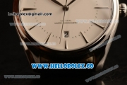 Omega De Ville Tresor Master Co-Axial Clone 8800 Automatic Steel Case with White Dial and Black Leather Strap - (YF)