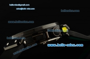 Hublot Big Bang Ayrton Senna Chronograph Miyota Quartz Movement PVD Case with Black Dial and Yellow Stick Markers