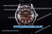 Rolex Milgauss Vintage Asia 2813 Automatic Steel Case with Brown Dial Black Nylon Strap and PVD Bezel