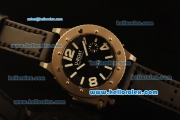 U-Boat Italo Fontana Swiss ETA 6497 Manual Winding Titanium Case with Black Dial and Black Leather Strap-1:1 Original